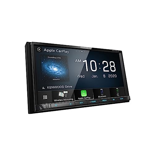KENWOOD DMX9707S 6.95-Inch Capacitive Touch Screen, Car Stereo, Wired and Wireless CarPlay and Android Auto, Bluetooth, AM/FM Radio, MP3 Player, USB Port, Double DIN, 13-Band EQ, SiriusXM KENWOOD DMX9707S 6.95-Inch Capacitive Touch Screen, Car Stereo, Wired and Wireless CarPlay and Android Auto, Bluetooth, AM/FM Radio, MP3 Player, USB Port, Double DIN, 13-Band EQ, SiriusXM